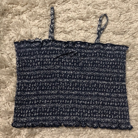 Blue crop top - Picture 1 of 2